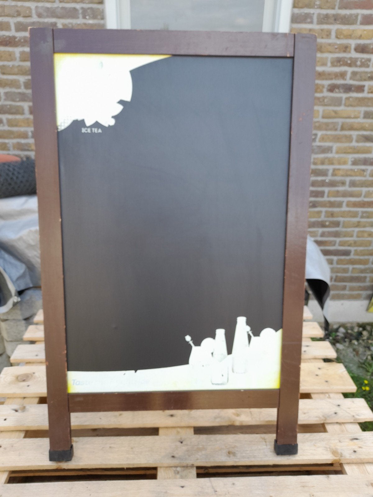 horeca bord vooraan de cafés of cafetaria Ice tea, Articles professionnels, Enlèvement, Boissons