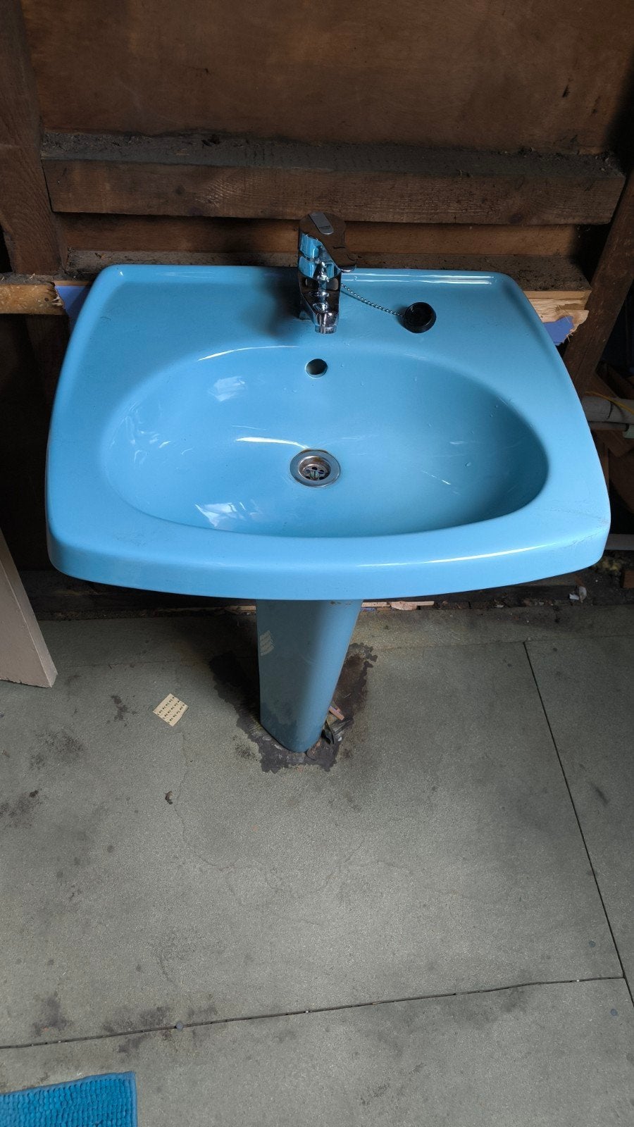 Lavabo vintage avec pied, Enlèvement