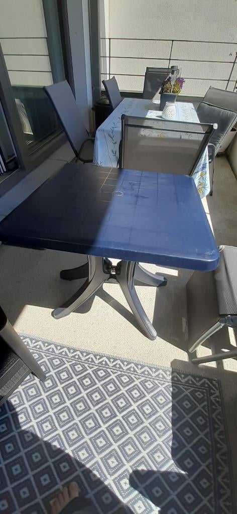 Table de terrasse, Jardin & Terrasse, Enlèvement, Utilisé, Carré, Plastique