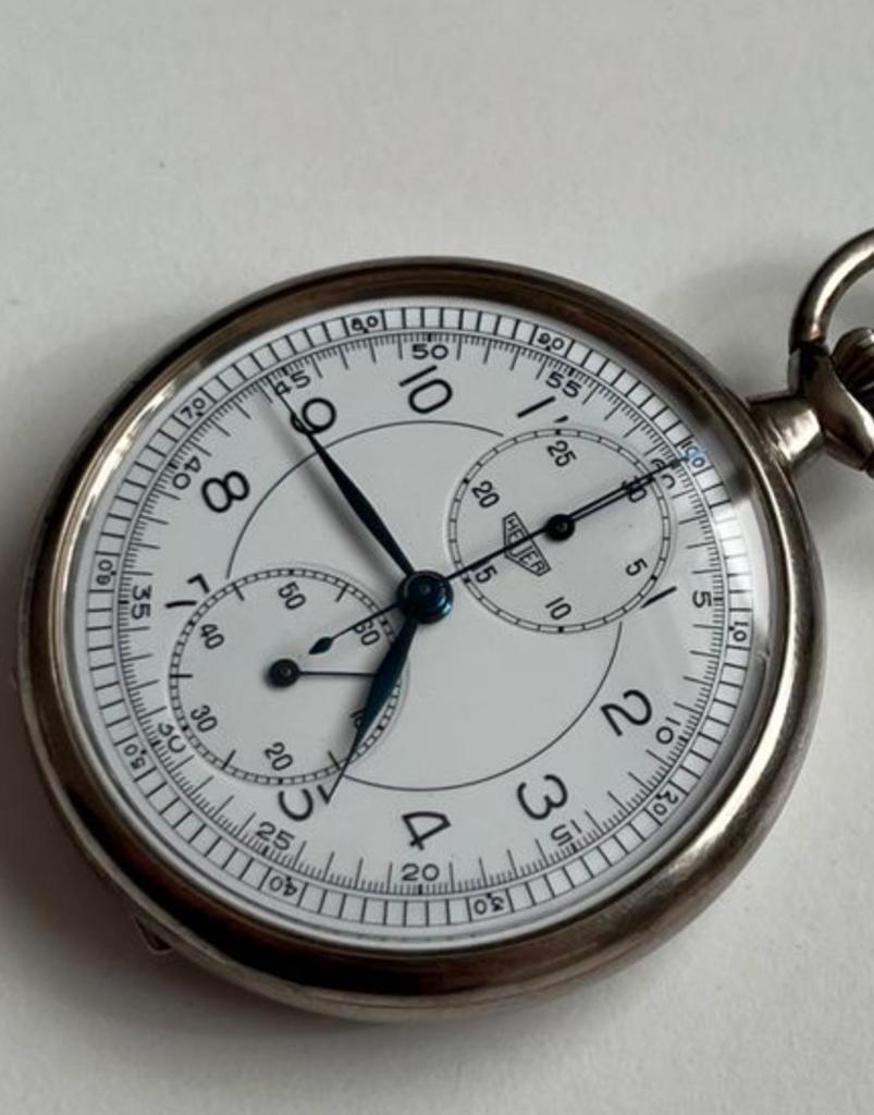 Montre de poche Heuer chronographe, Enlèvement