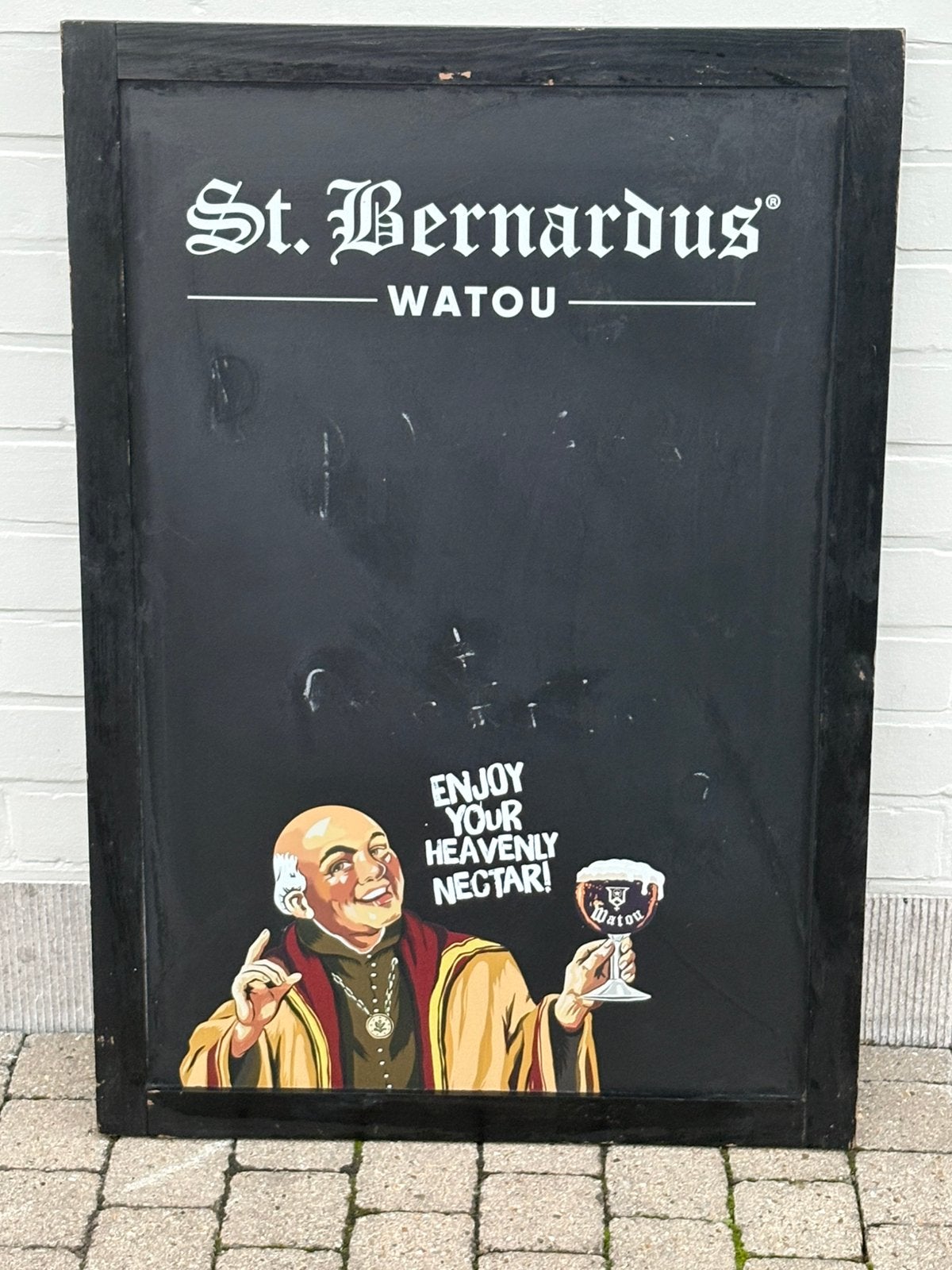 Reclamebord St bernardus, Ophalen, Zo goed als nieuw, Reclamebord
