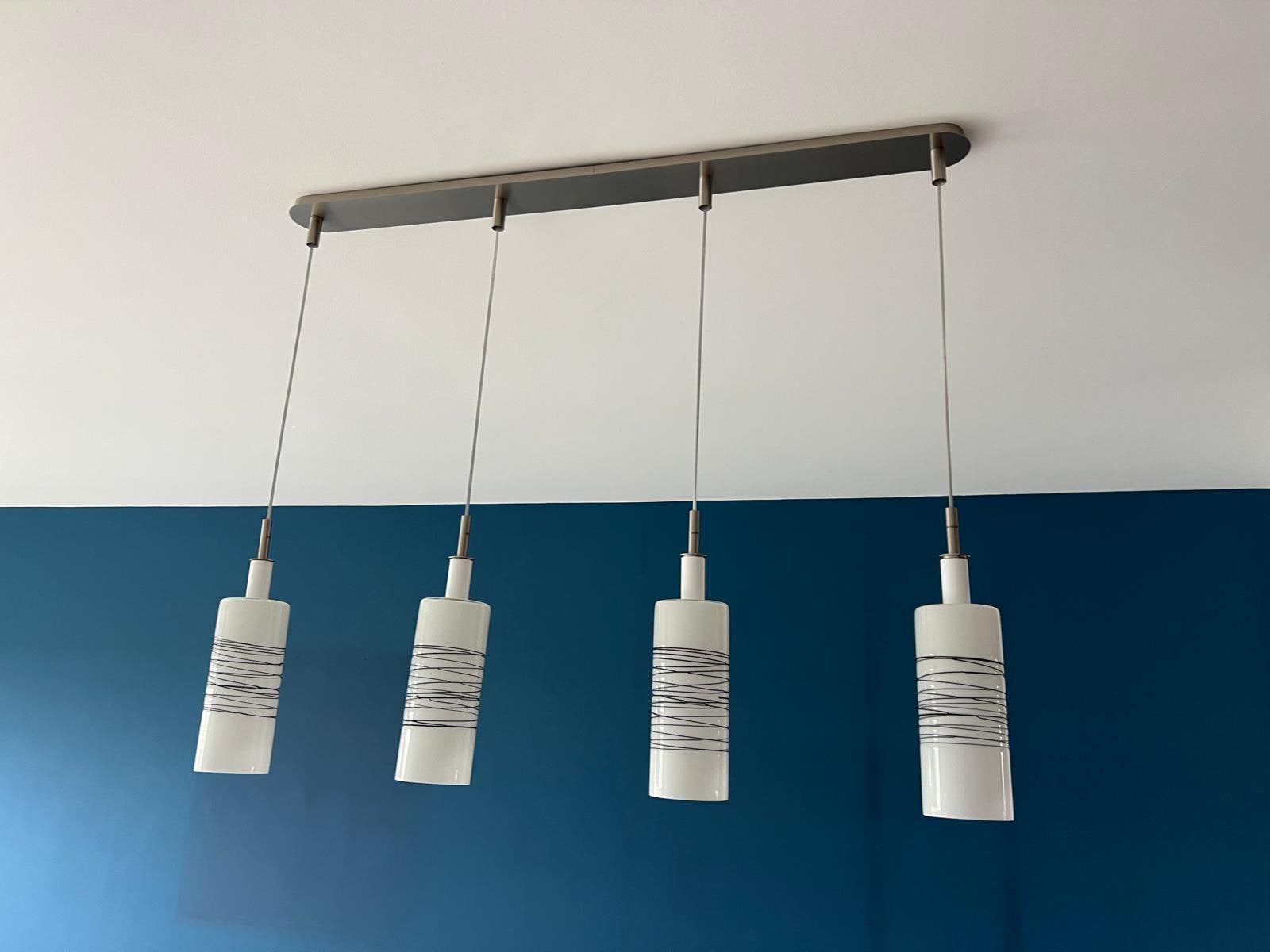 Hanglampen met wit glas, Ophalen, Gebruikt, Glas, E14 (klein)