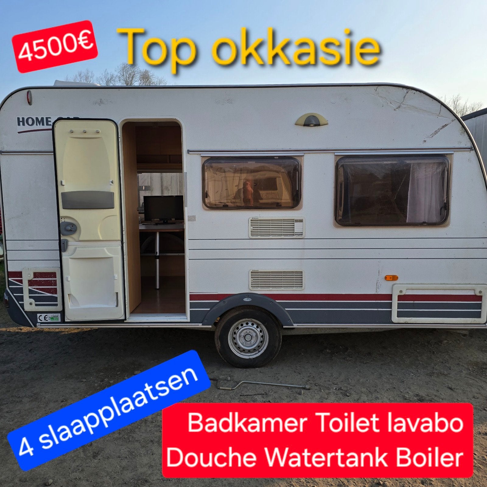 Caravane, mobil-home, chantier naval, camping, Salle de bain