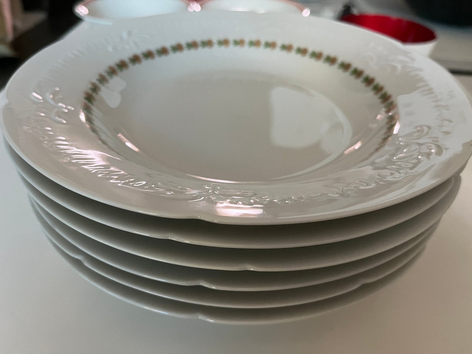 6 Limoges porseleinen borden, Antiek en Kunst, Ophalen