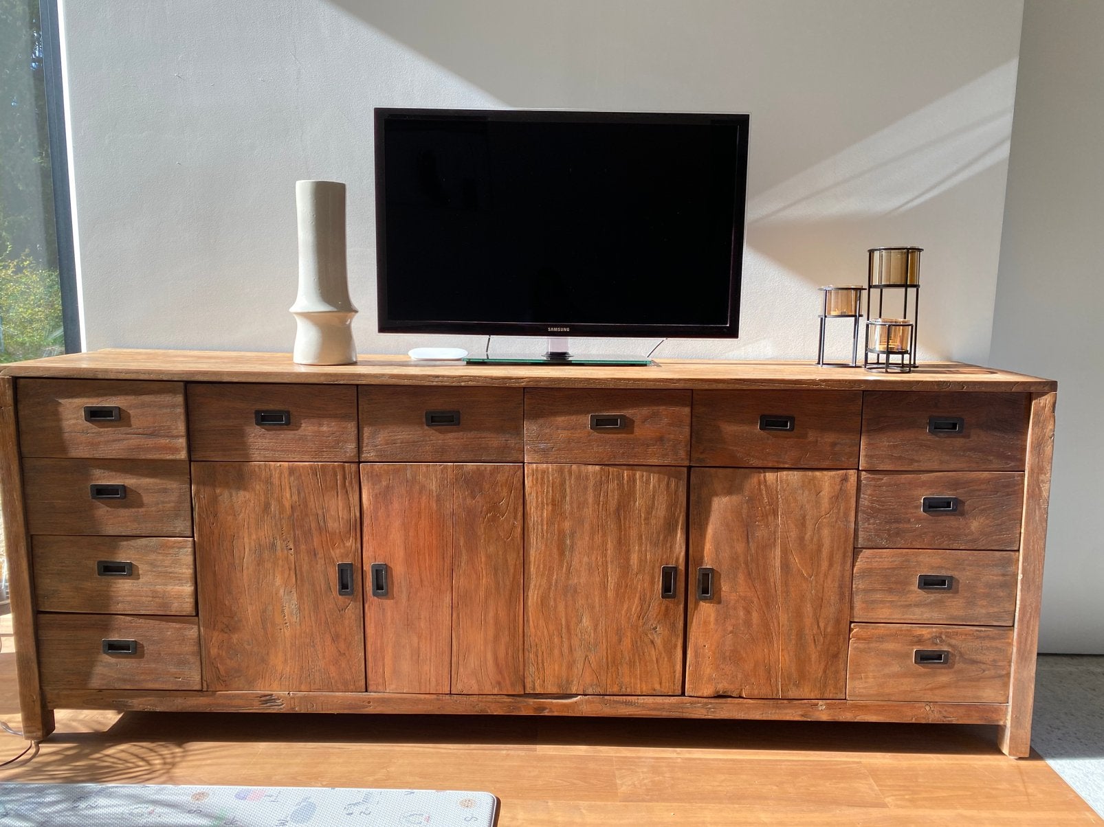 armoire en bois, Enlèvement, Utilisé, 200 cm ou plus, Avec tiroir(s)