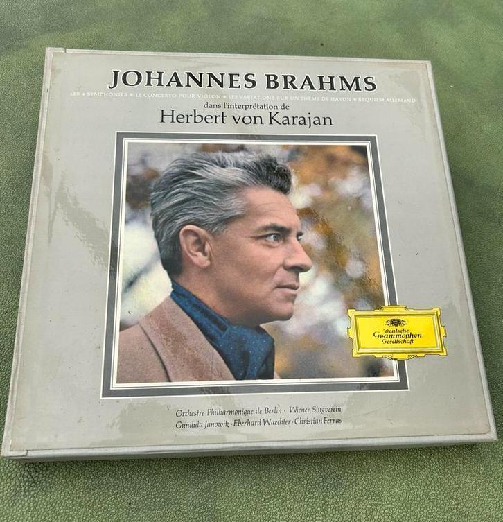boxset van 7 33 toeren - J. Brahms - Herbert von Karajan, Cd's en Dvd's, Vinyl | Klassiek, Ophalen of Verzenden, Gebruikt