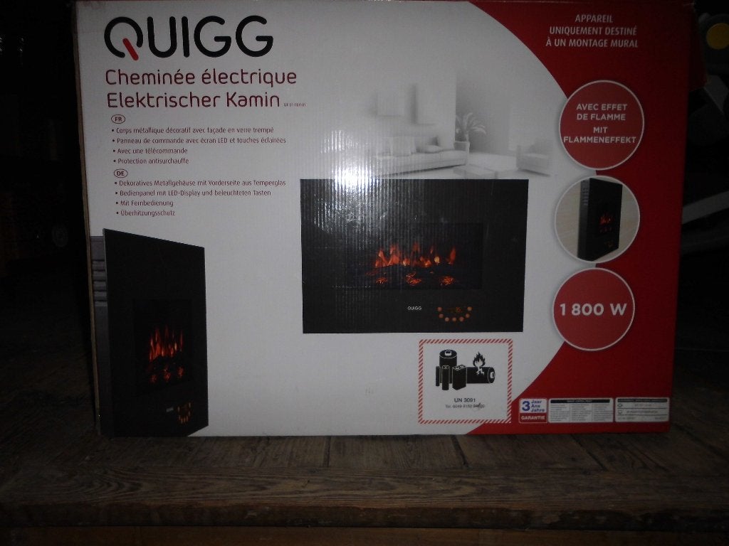 Cheminée électrique, Huis en Inrichting, Ophalen, Zo goed als nieuw, Hangende haard, Elektrische haard