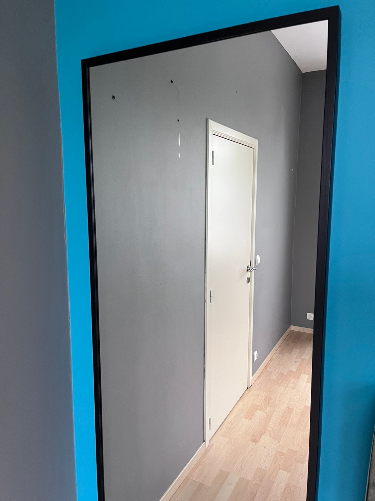 Miroir noir ikea 70 x 160 CM, Moins de 25 cm, Comme neuf, 50 à 100 cm, Autres essences de bois