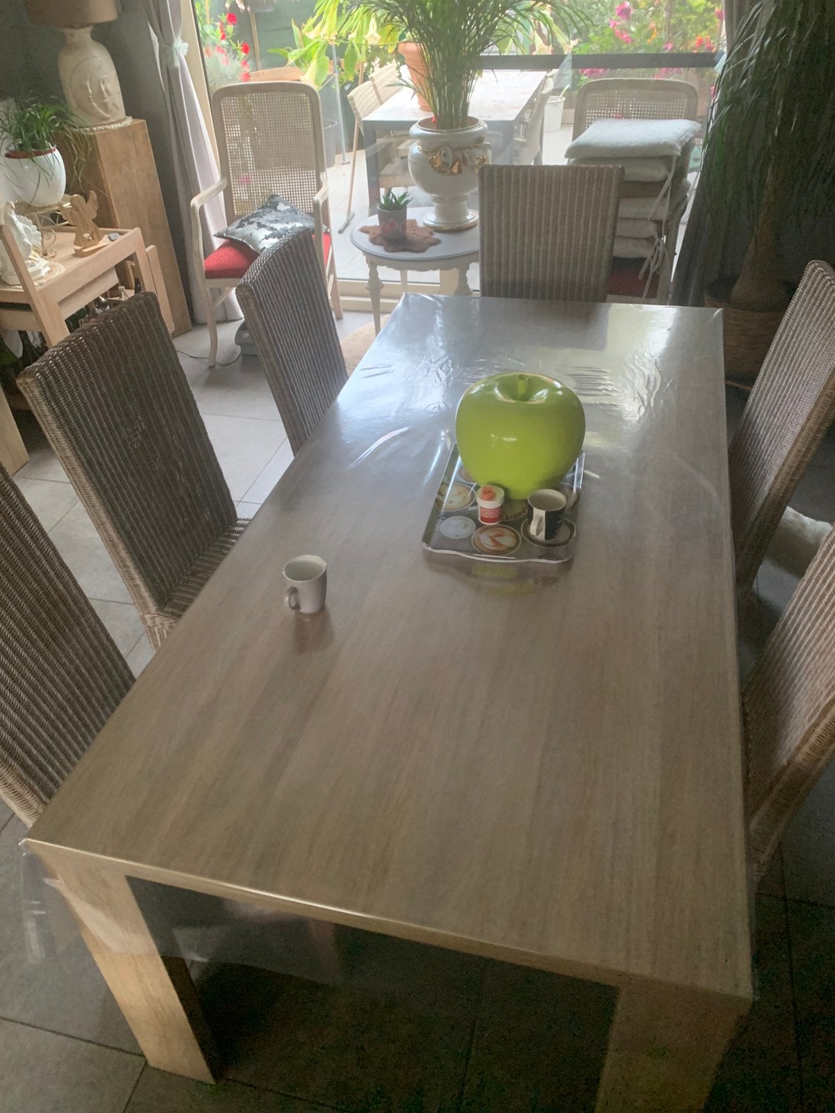 Mooie eettafel en 6 stoelen, Maison & Meubles, Enlèvement