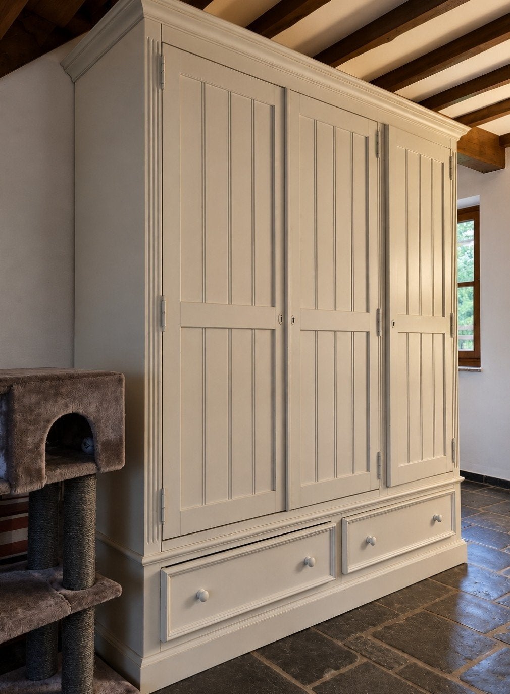armoire d'entrée solide/penderie flamant ART :, ., 150 à 200 cm, Landelijk, Enlèvement