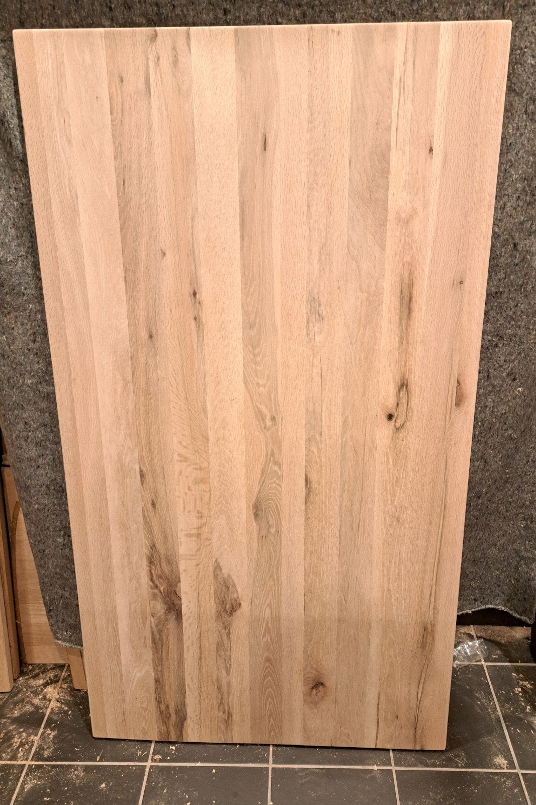 Massief eiken tafelblad, Ophalen, Gebruikt, Eikenhout, 50 tot 100 cm