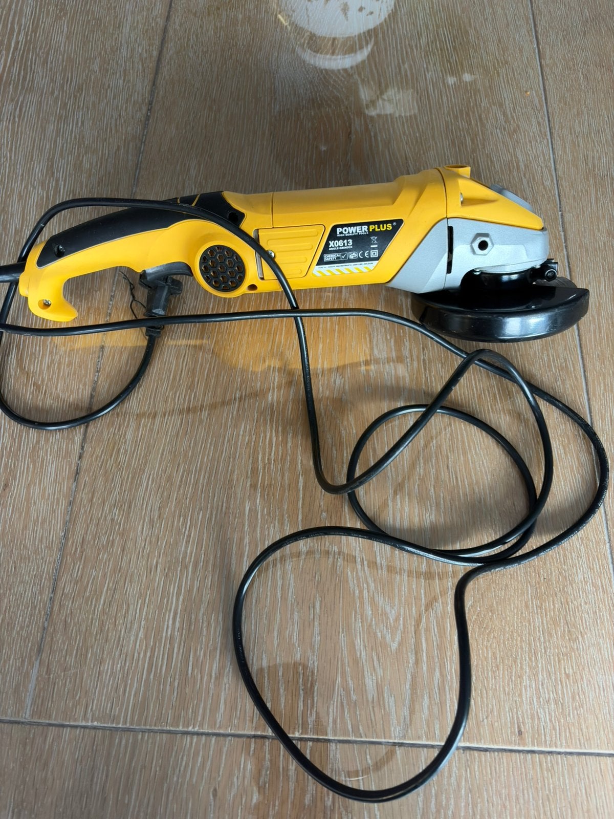 Powerplus X0613 haakse slijper 1200W 125 mm, Doe-het-zelf en Bouw, Gereedschap | Slijpmachines, Ophalen, Zo goed als nieuw, 1000 watt of meer