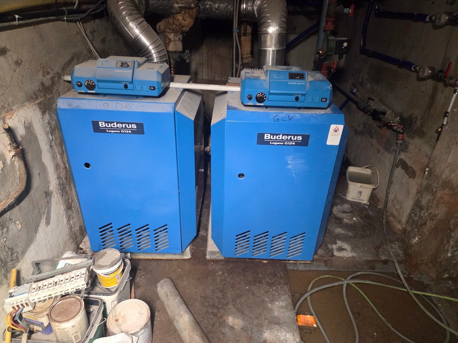 Buderus g124 gasketels, Enlèvement