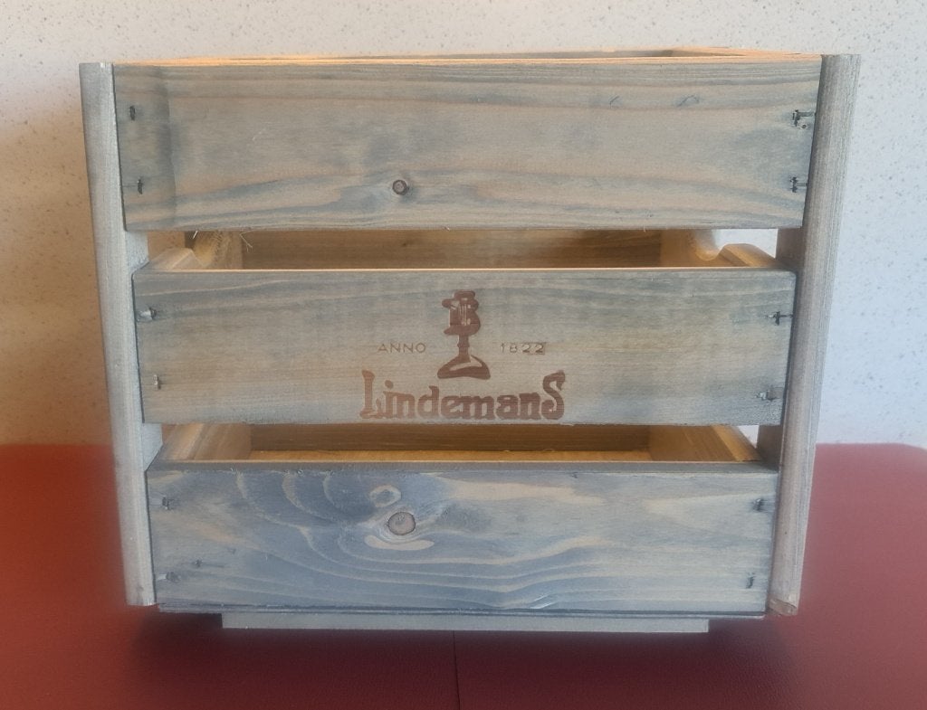 LINDEMANS houten kist/kratje, Ophalen of Verzenden, Zo goed als nieuw, Overige typen, Overige merken
