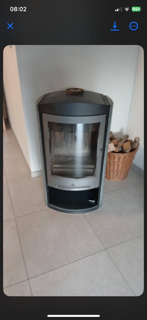 Allesbrander houtkachel kolen pellets, Ophalen, Gebruikt, Vrijstaand, Hout