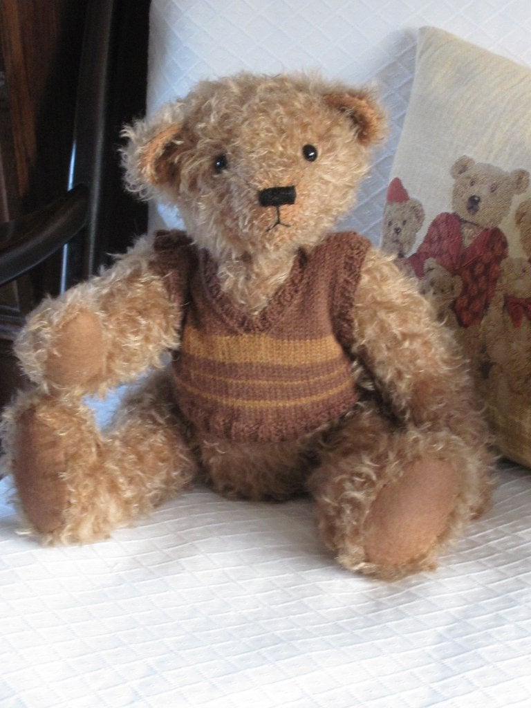 Handgemaakte teddybeer zoals weleer. Met bromstem !, Ophalen of Verzenden, Nieuw, Stoffen beer, Overige merken