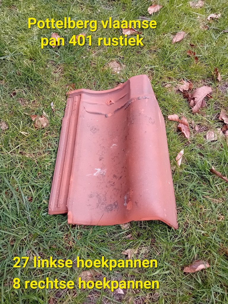 Gratis pannen en hoekpannen, Doe-het-zelf en Bouw, Ophalen, Gebruikt, Steen of Klei, Minder dan 5 m²