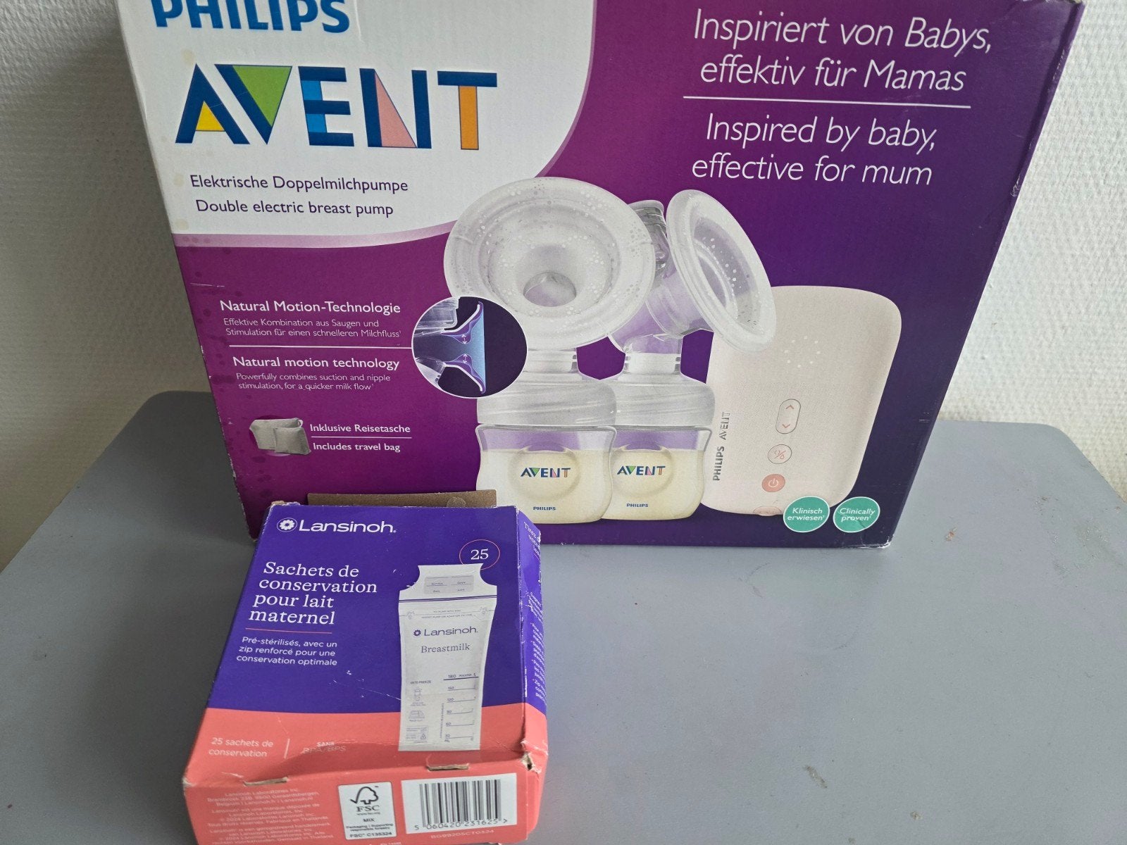 Philips Avent dubbele elektrische borstkolf, Kinderen en Baby's, Ophalen of Verzenden, Borstkolf, Philips Avent