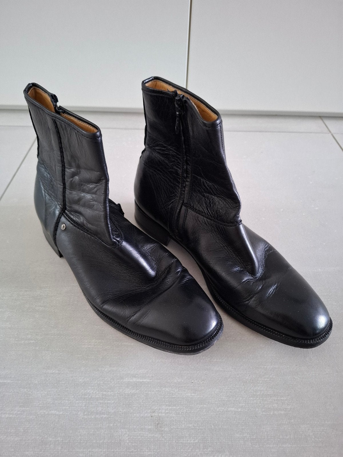 Chaussures en cuir noires pointure 44 ou 10 1/2, Enlèvement