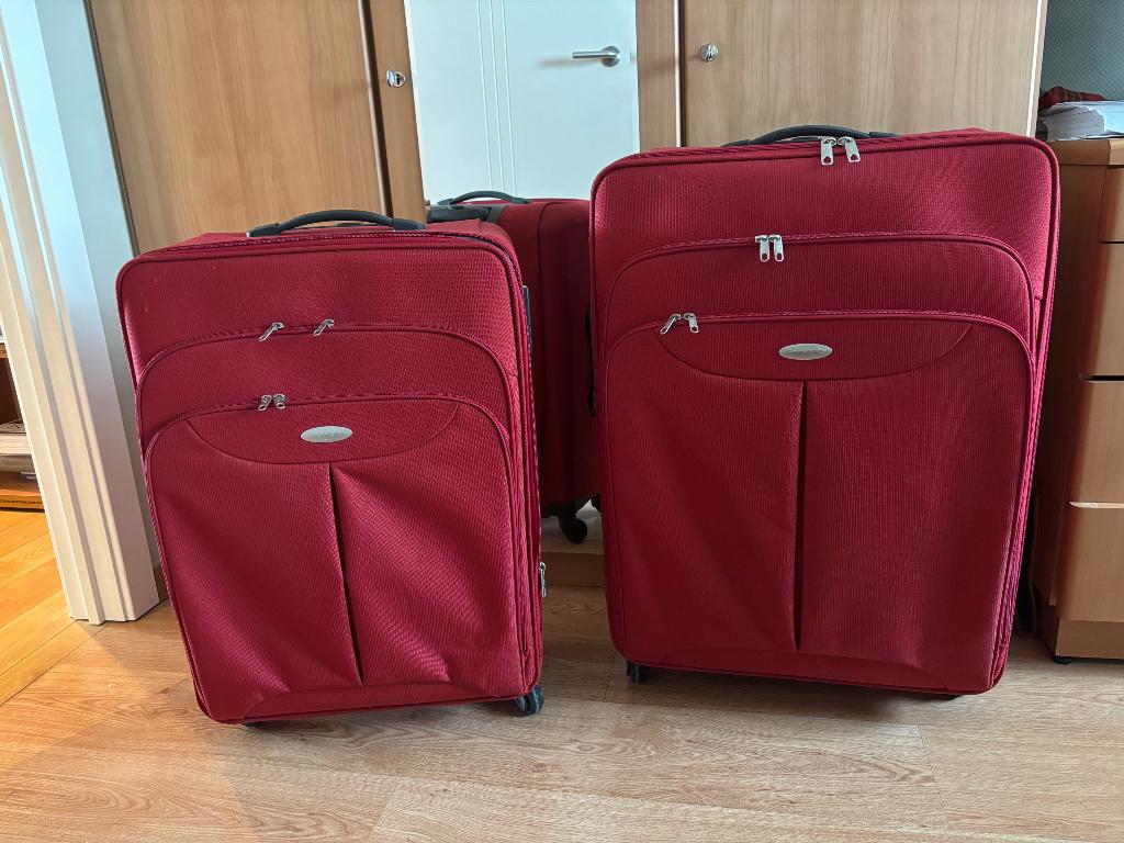 Reiskoffers Samsonite, 2 stuks, Ophalen, Gebruikt, Wieltjes