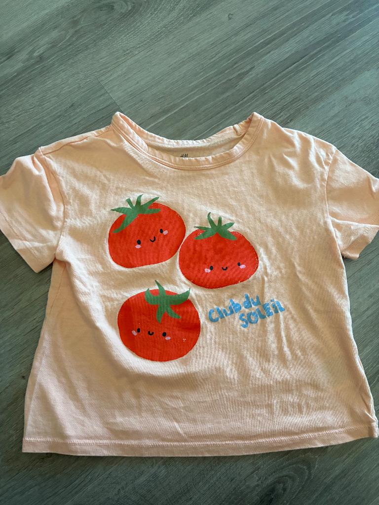 T-shirt H&M maat 110/116 - club du soleil, Kinderen en Baby's, Kinderkleding | Maat 116, Jongen of Meisje, H&M, Ophalen of Verzenden