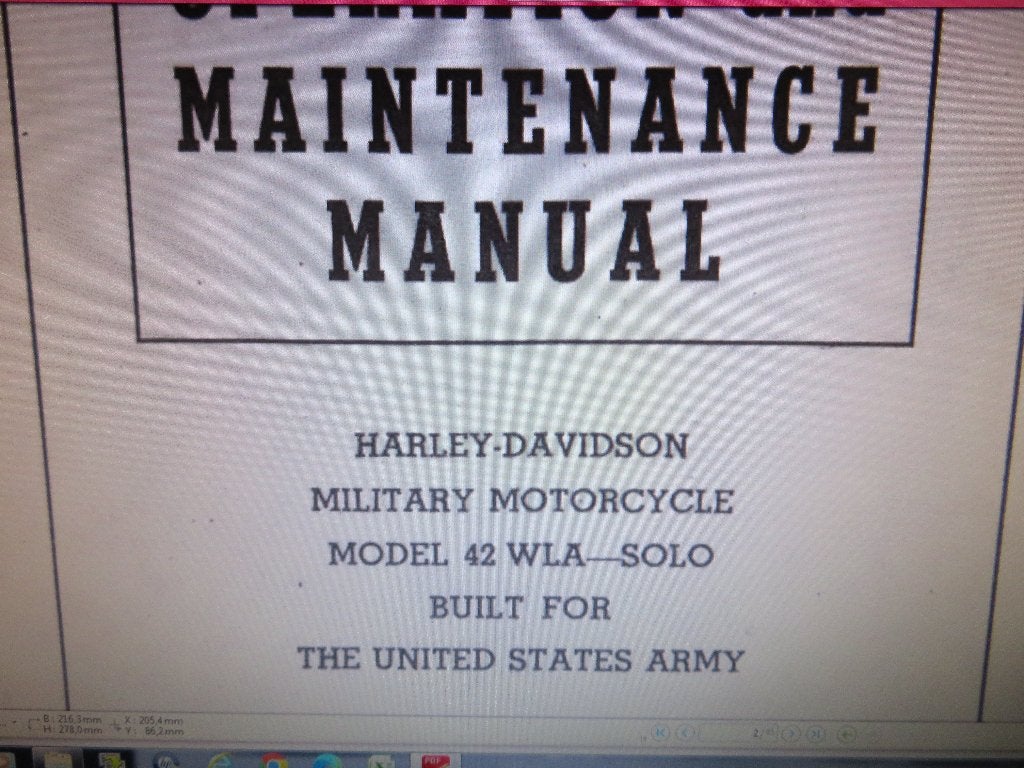 harley davidson wla manuals werkboek PDF 1940 to 1943, Enlèvement ou Envoi