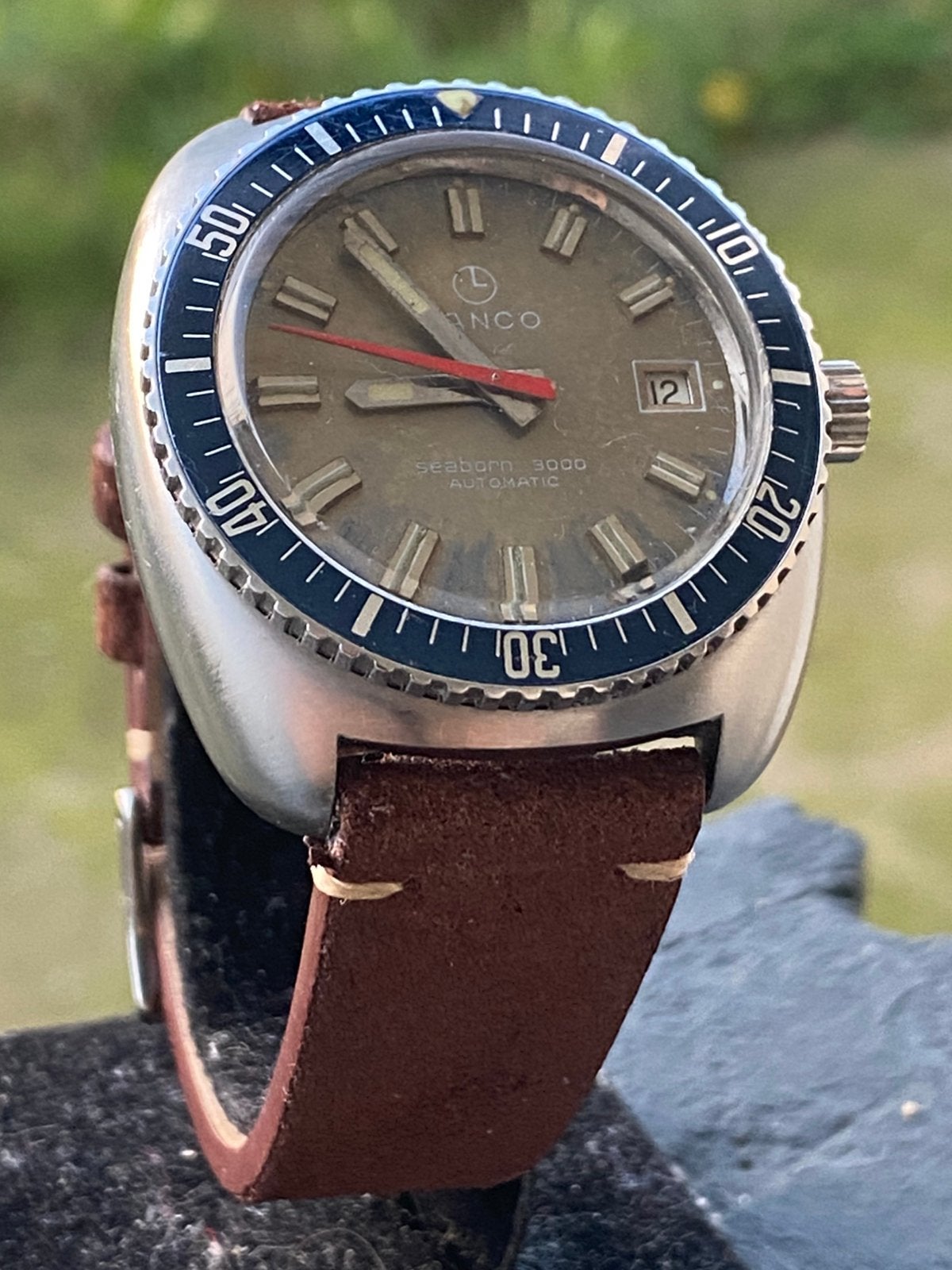 Lanco + Vintan + Jaquet-Girard - Skin Driver Automatics, Bijoux, Sacs & Beauté, Montre-bracelet, Autres marques, Enlèvement ou Envoi