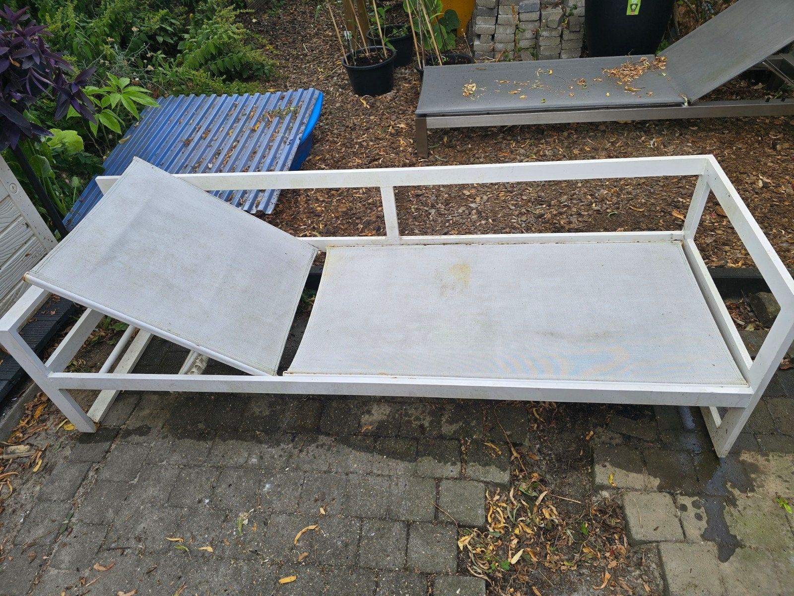 loungezetel / ligbed, Enlèvement, Utilisé, Aluminium, Réglable