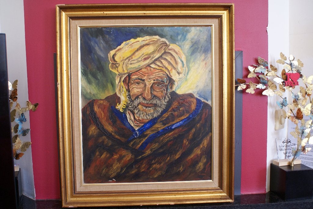SPLENDIDE PEINTURE ORIENTALISTE ANCIENNE SACRIFIE  98 €, Antiquités & Art, Enlèvement, Toile