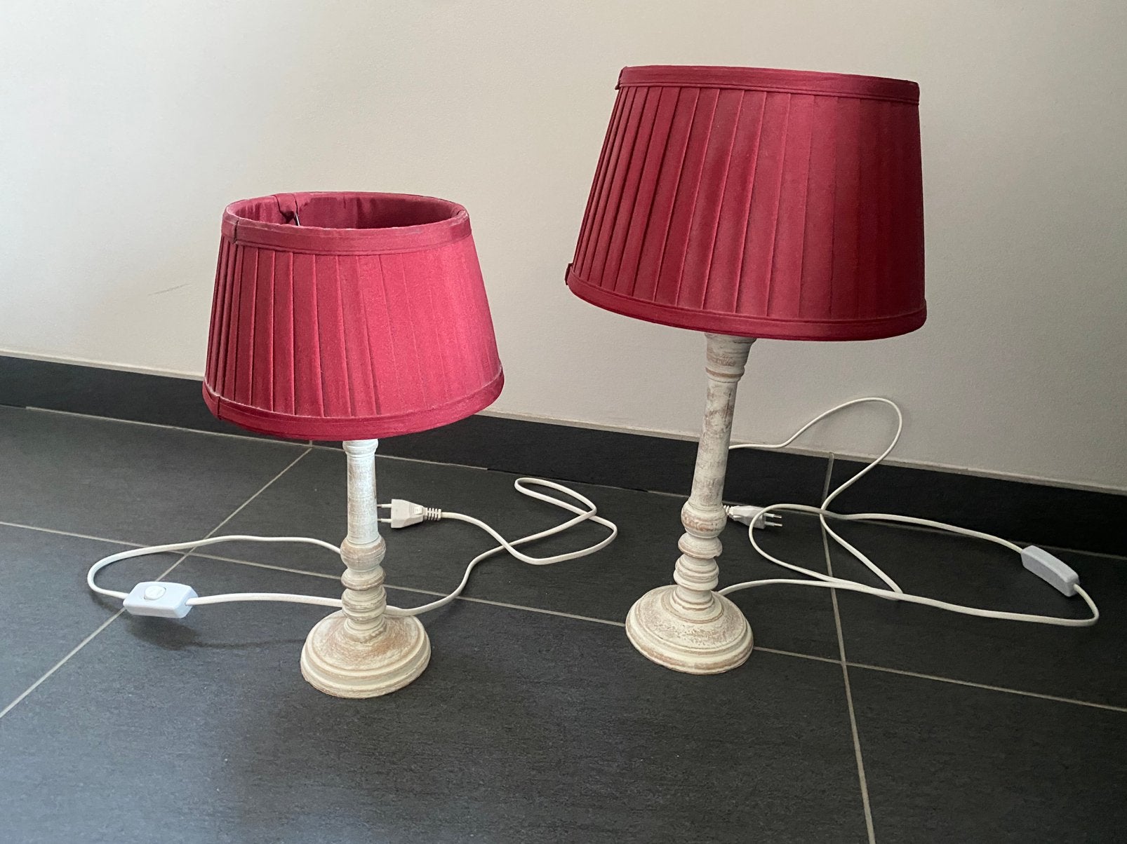 2 lampedairs, Huis en Inrichting, Ophalen, Zo goed als nieuw
