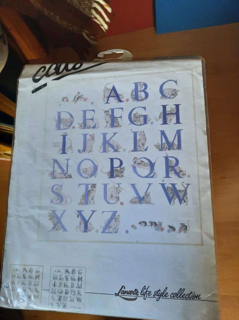 Lanarte Origineel patroon " CATS " 33819, Hobby en Vrije tijd, Borduren en Borduurmachines, Ophalen, Gebruikt, Handborduren, Patroon