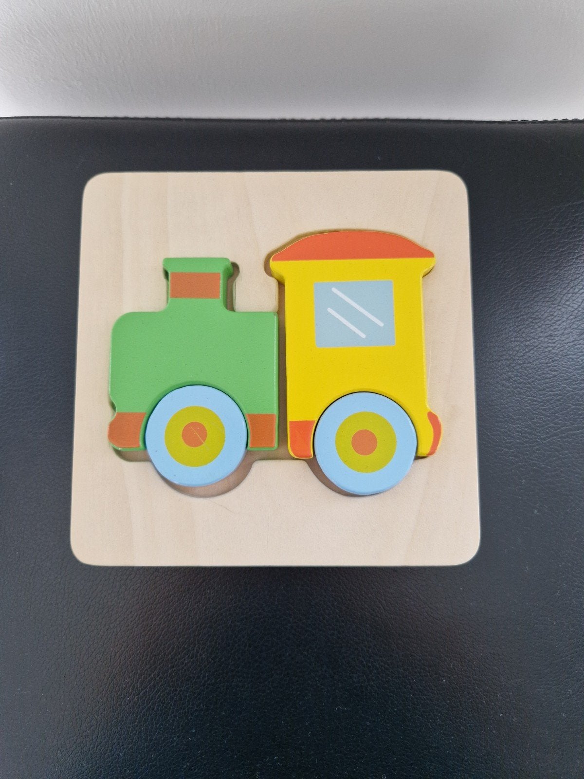 houten puzzel trein, Kinderen en Baby's, Ophalen of Verzenden, Zo goed als nieuw, Overige typen