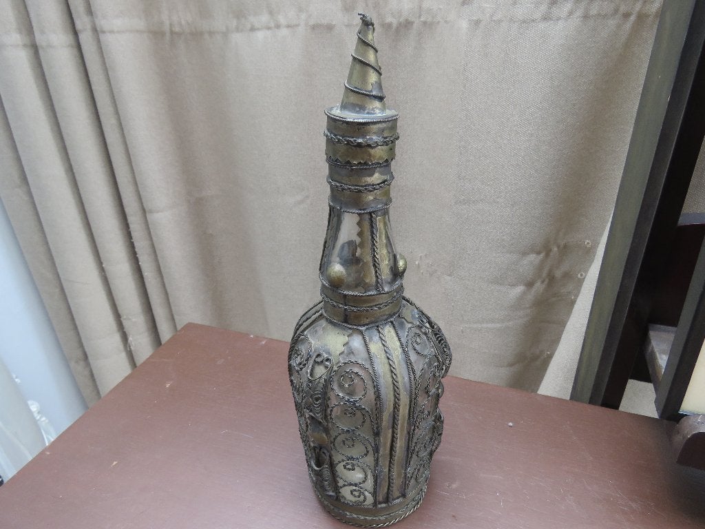 Vintage karaf filigraan jaren 70, Antiek en Kunst, Ophalen of Verzenden