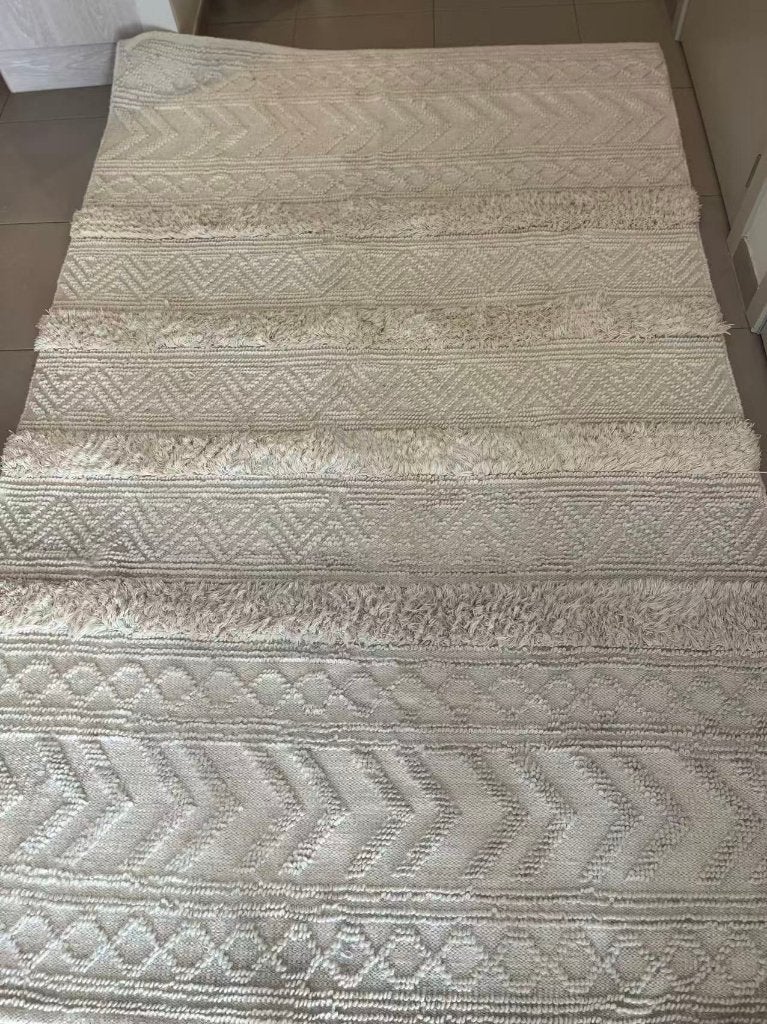Handgemaakt SKLUM tapijt – neutrale tinten – topstaat, 200 cm ou plus, 150 à 200 cm, Comme neuf, Enlèvement