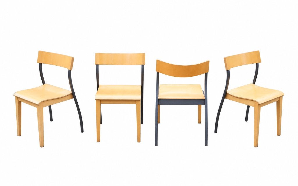 4 Vintage IKEA Nordisk stoelen - Tina Christense 1992, Huis en Inrichting, Ophalen, Gebruikt