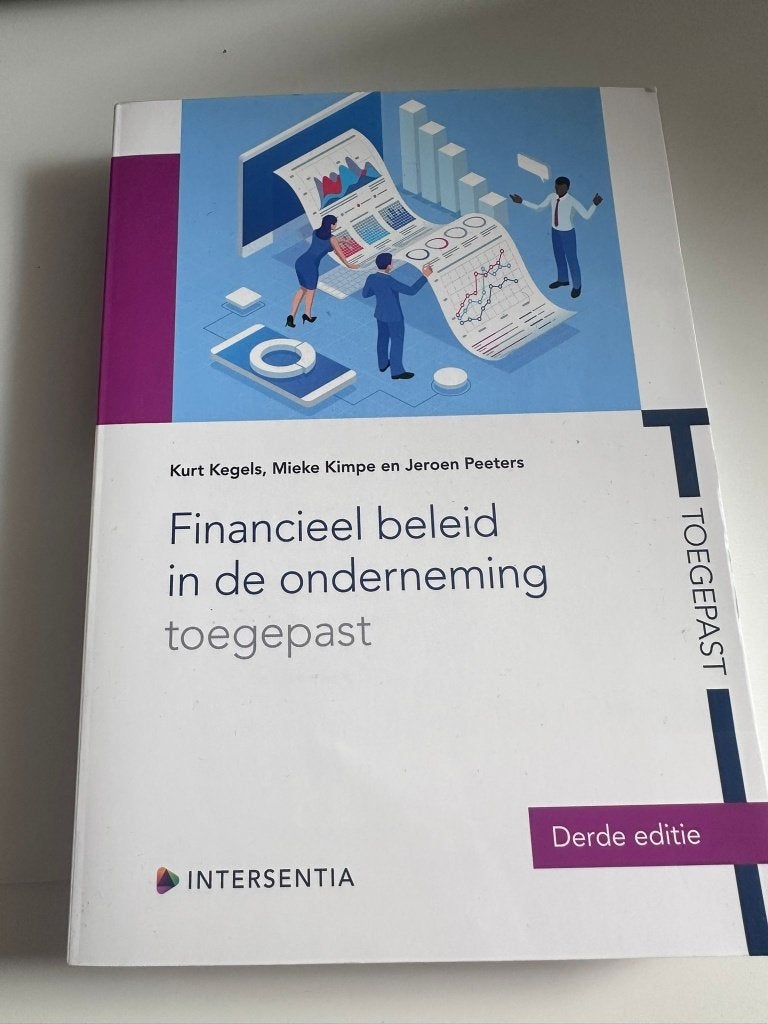 Financieel Beleid in de Onderneming Toegepast, Boeken, Ophalen of Verzenden, Zo goed als nieuw, Kurt Kegels, Mieke Kimpe en Jeroen Peeters