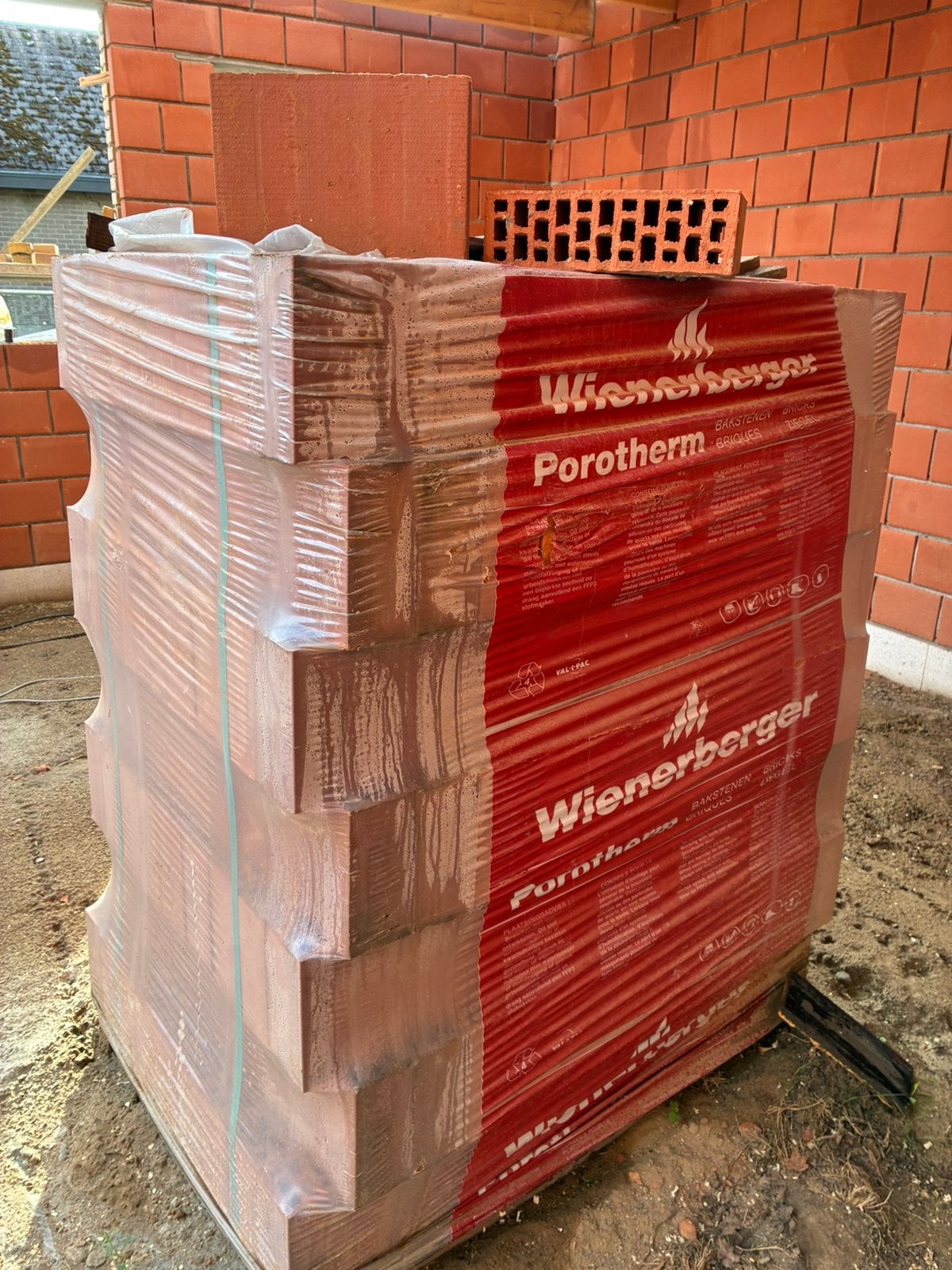 Wienerberger snelbouw stenen rood, Doe-het-zelf en Bouw, Metselstenen, Ophalen, Nieuw, Bakstenen