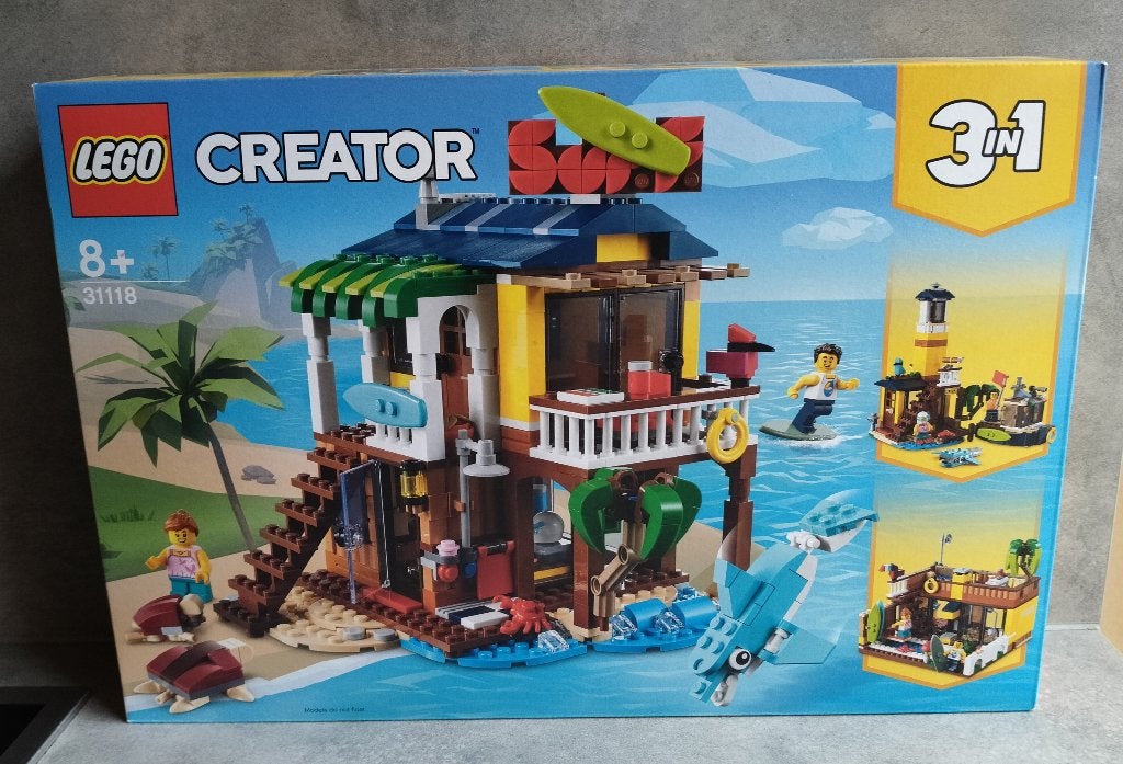 lego creator 31118 surfer strandhuis, Inclusief minifiguren, Lego, Nieuw, Ophalen of Verzenden