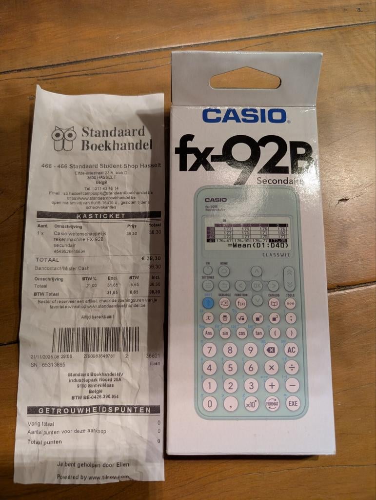 Rekenmachine Casio fx-92B, Ophalen of Verzenden