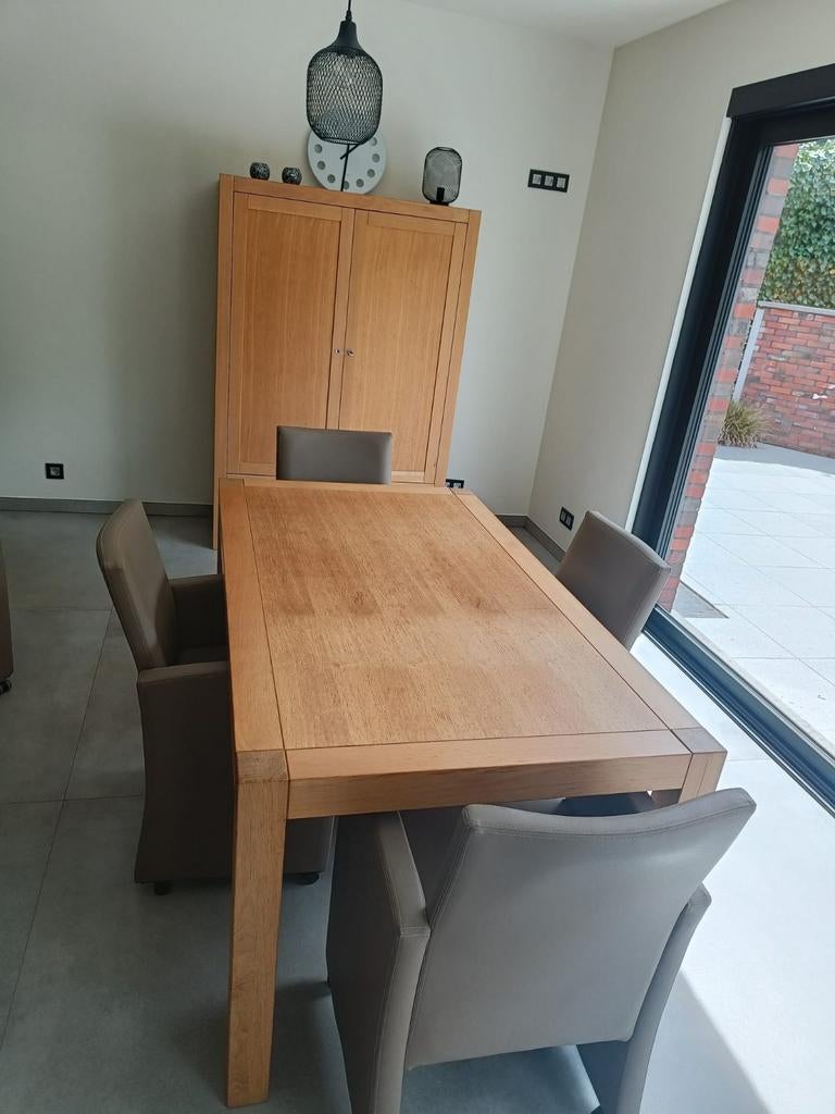 Tafel stoelen en kast, Maison & Meubles, Salles à manger complètes, Enlèvement