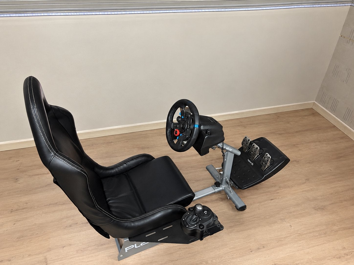 Logitech g29 met playseat leder, Enlèvement, Comme neuf