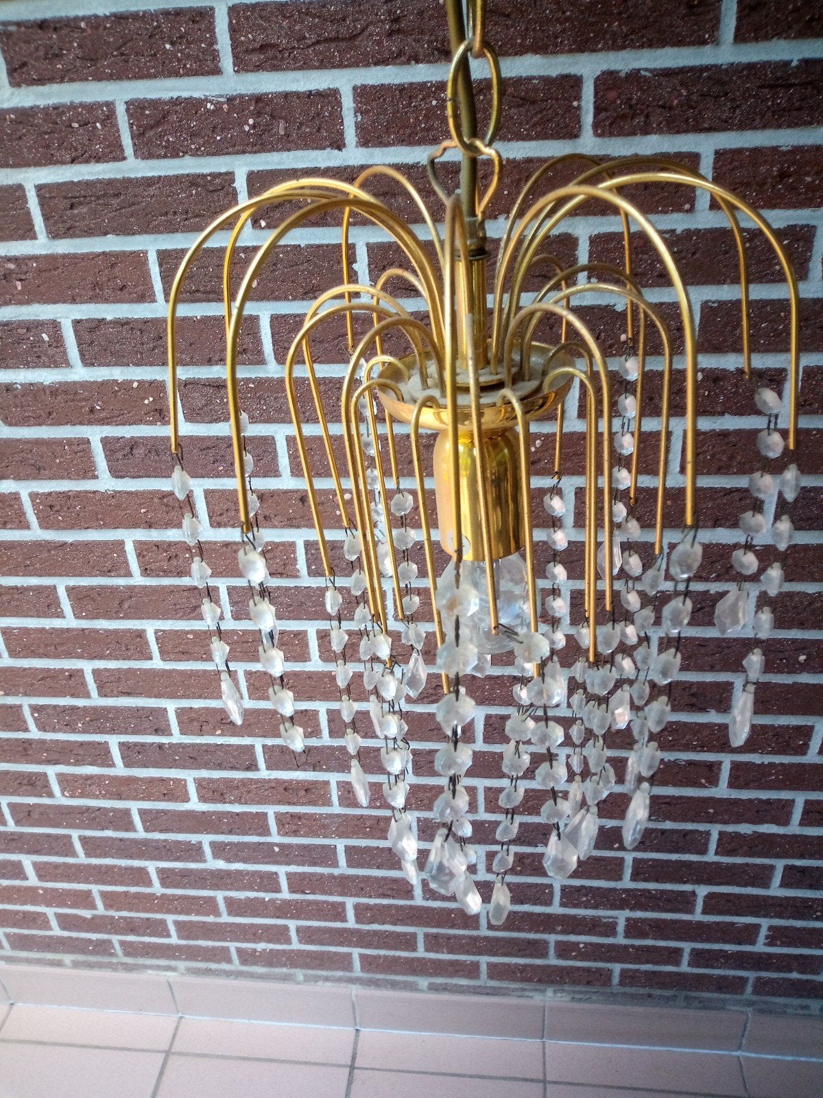Ik heb een mooi hanglampje. Van Murano teardrop, Ophalen