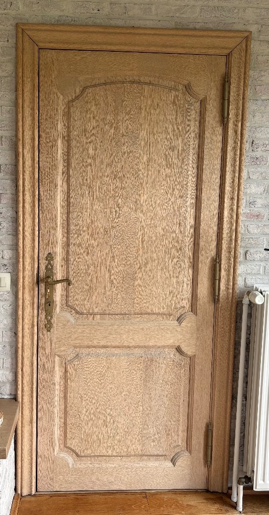Eiken binnen deuren - TE KOOP, Porte intérieure, Enlèvement, Verre, 200 à 215 cm