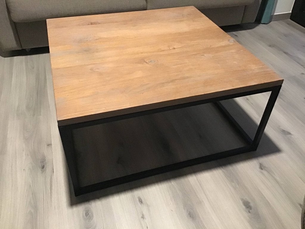 Salontafel, Huis en Inrichting, Ophalen, Gebruikt, 50 tot 100 cm, Vierkant