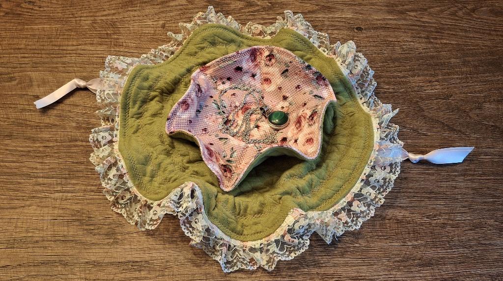 Romantische handgemaakte sieradenbuidel, Handtassen en Accessoires, Overige Accessoires, Ophalen, Nieuw