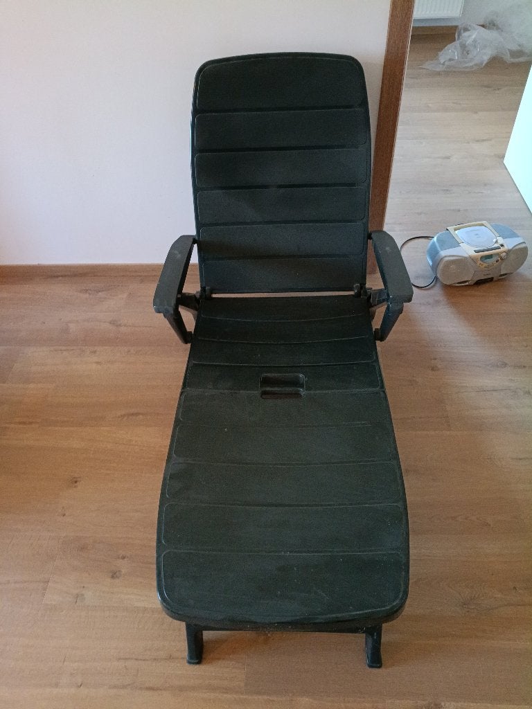 chaise longue, Jardin & Terrasse, Enlèvement, Utilisé, Plastique, Pliant