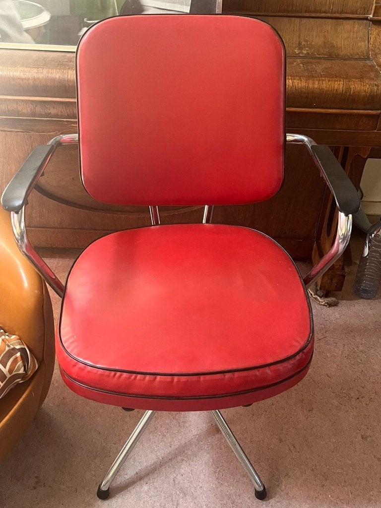Chaise, Trois, Enlèvement, Utilisé, Cuir