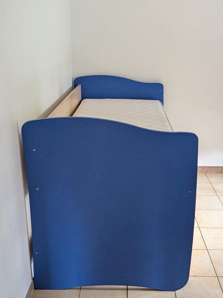 Lit mezzanine avec matelas et grand tiroir de rangement, Enlèvement, 120 cm, Moins de 160 cm, 200 cm