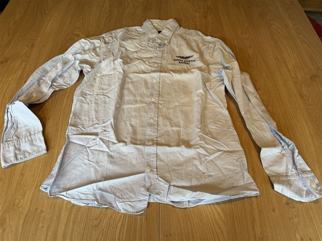 Hackett Aston Martin Racing Blauw Overhemd Maat L, Kleding | Heren, Overhemden, Ophalen of Verzenden, Zo goed als nieuw, Blauw