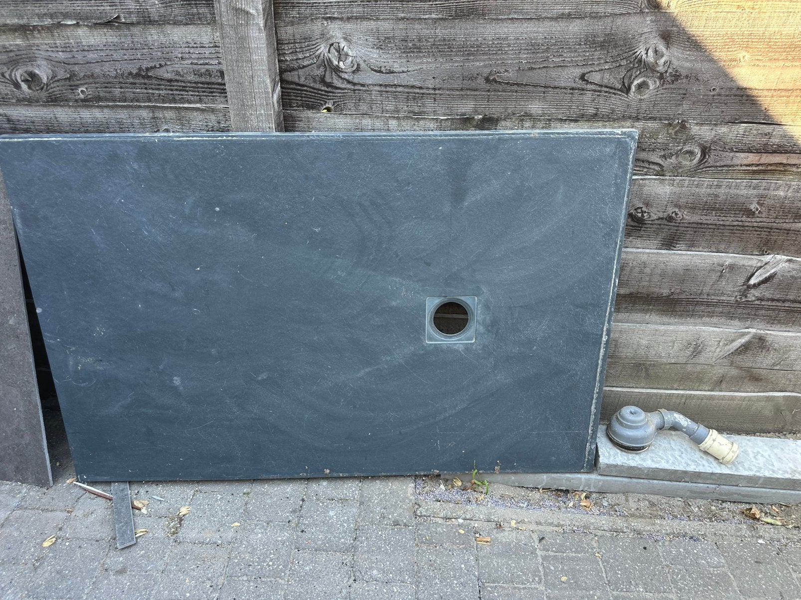 Doucheplaat + afdekplaat + sifon, Enlèvement, Comme neuf, 50 à 100 cm
